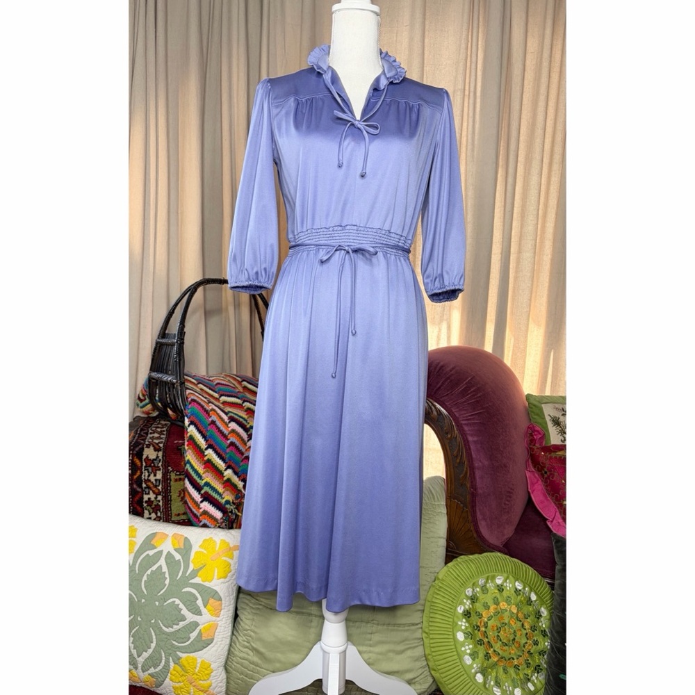 70s Lavender Secretary Dress
